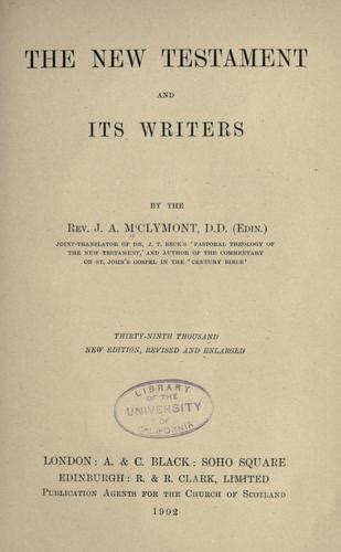 The New Testament And Its Writers 1899 Edition Open Library