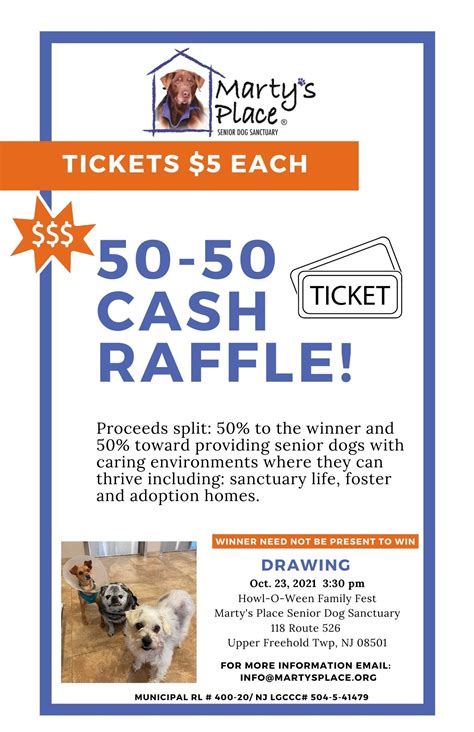 50 50 Raffle Martys Place