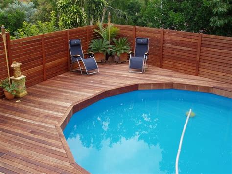 Incredible Round Above Ground Pool Decks For Pools Design Round Above