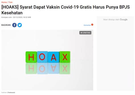 Cara daftar dan syarat vaksin gratis di rs ludira husada tama jogja. SALAH "Syarat Vaksin Gratis Jokowi: BPJS Kesehatan Anda ...