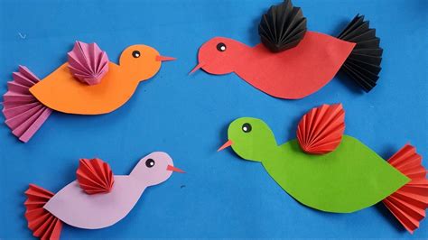 The Bird Paper How To Make A Paper Bird In 2020 Paper Birds Paper