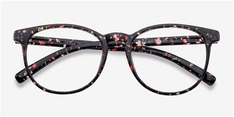 Chilling Round Red And Floral Glasses For Women Eyebuydirect Eyeglasses Frames For Women