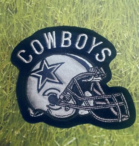 Vintage Dallas Cowboys Helmet Patch By Lostthenfoundpatches