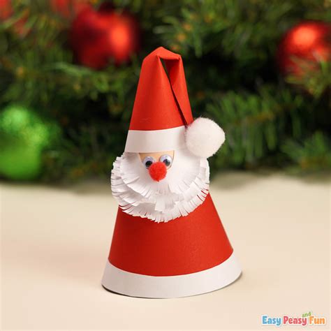 Paper Cone Santa Claus Tutorial Mobitool