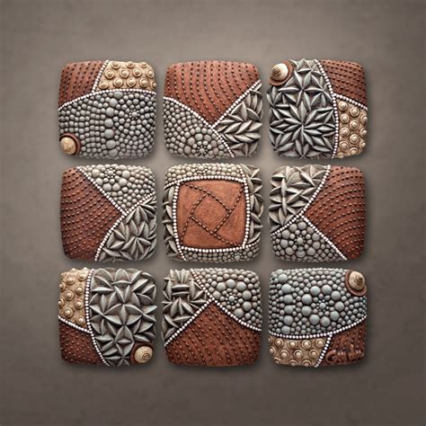 Pinwheel Pattern By Christopher Gryder Ceramic Wall Sculpture