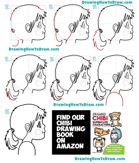 How To Draw An Anime Manga Girl From The Side Easy Step By Step