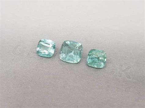 Set Of Blue Tourmalines In Cushion Cut 663 Ct Afghanistan Price 300