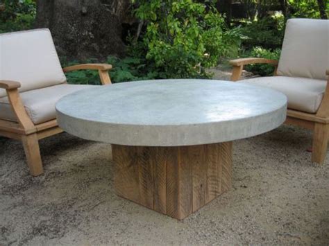 The Perfect Outdoor Companion The Round Concrete Outdoor Coffee Table
