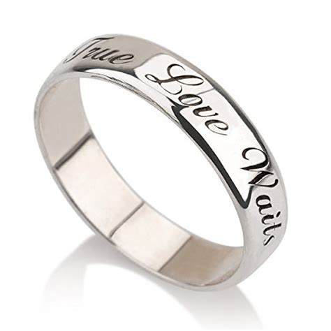 Personalized Purity Ring 925 Sterling Silver Engraved Promise Ring