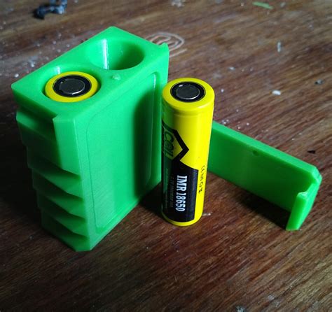 Download Free Stl File 18650 Battery Case • Object To 3d Print ・ Cults