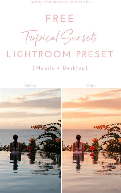 Sunset preset free lightroom mobile presets dng xmp lightroom tutorial. Free Preset | Lightroom presets, Lightroom