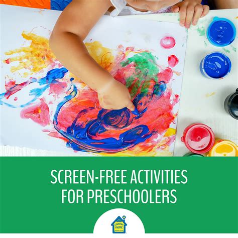 Screen Free Activities For Preschoolers Country Home Learning Center