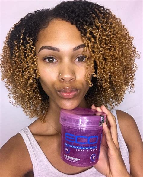 It can be worn straight, curly/coily, picked out, or stretched out. How to style natural hair with eco styler gel ...