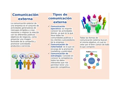 Folleto De Comunicacion Sena Comunicación Externa La Comunicación