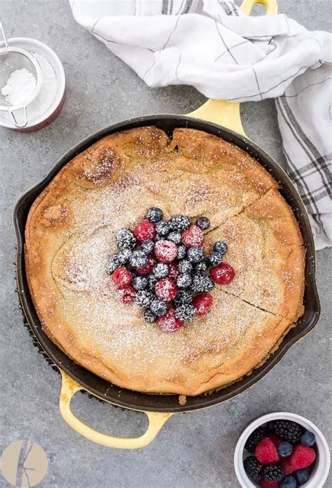 Mixed Berry Dutch Baby Pancake Is An Easy Light Puffy Skillet Pancake