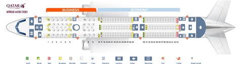 Seat Map Airbus A350 900 Qatar Airways Best Seats In The Plane