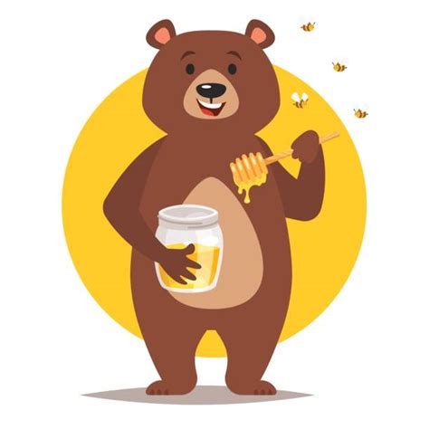 Honey Bear Cartoons Illustrations Royalty Free Vector Graphics And Clip Art Istock