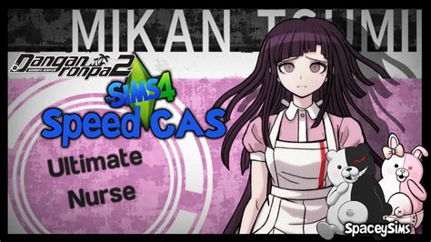The Sims 4 Speed Cas Danganronpa 2 Mikan Tsumiki Youtube