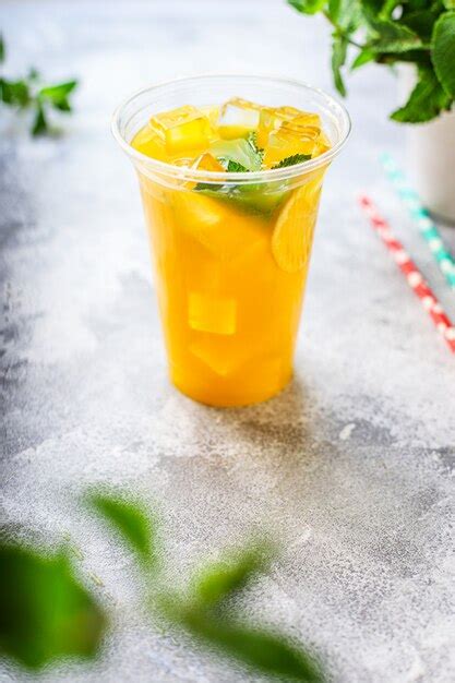Premium Photo Orange Juice Drink Or Lemonade