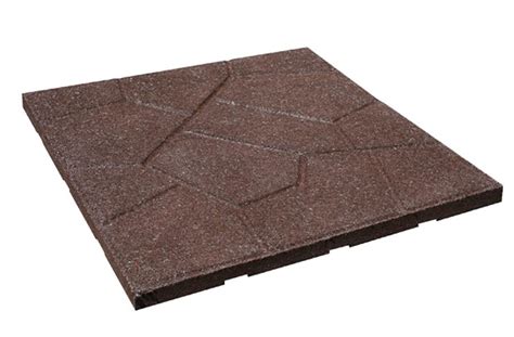 Flagstone Rubber Pavers Durable Outdoor Floor Surface