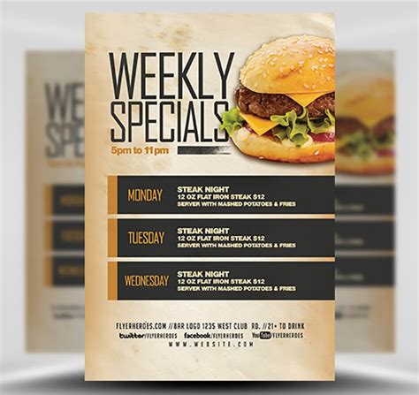 Weekly Specials Flyer Template V2 Flyerheroes