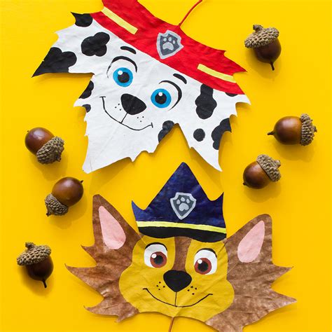 Blaze Pinecone Craft And Paw Patrol Leaves Nickelodeon Parents