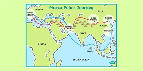 Marco Polos Journey Display Poster Teacher Made