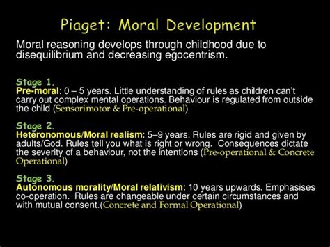 Piaget 3 Stages Of Moral Development Gestion Des Risques