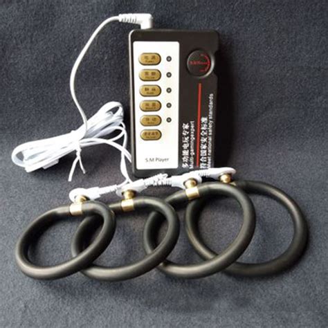 Electric Shock Toys Men Penis Rings G Spot Stimulate Penis Massager Cock Bondage Delayed