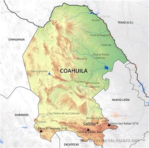 Mapa De Coahuila