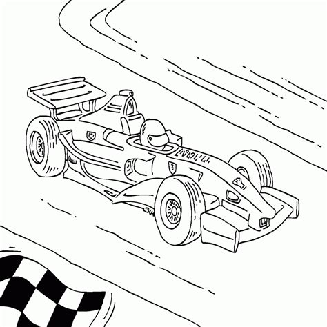 F1 Car Coloring Pages At Getcolorings Free Printable Colorings 37572