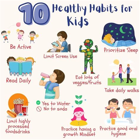 10 Healthy Habits For Kids