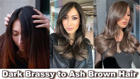 Perfect Ash Brown For Dark Hair Youtube