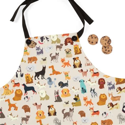 Dogs Apron Aprons For Women Apron With Pockets T For Etsy