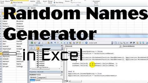 Random Name Generator List Excel Learn About Excels Random Number