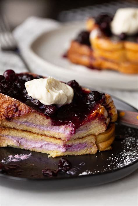 Blueberry Cream Cheese Stuffed French Toast Away From The Box