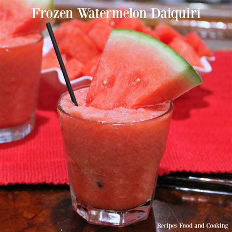 Its A Party With Frozen Watermelon Daiquiris Recipes Food And Cooking