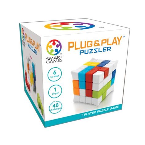 Smartgames Plug And Play Puzzler 3d Cube Puzzle Game Brain Teaser With 48 Challenges 6 Years On Onbuy