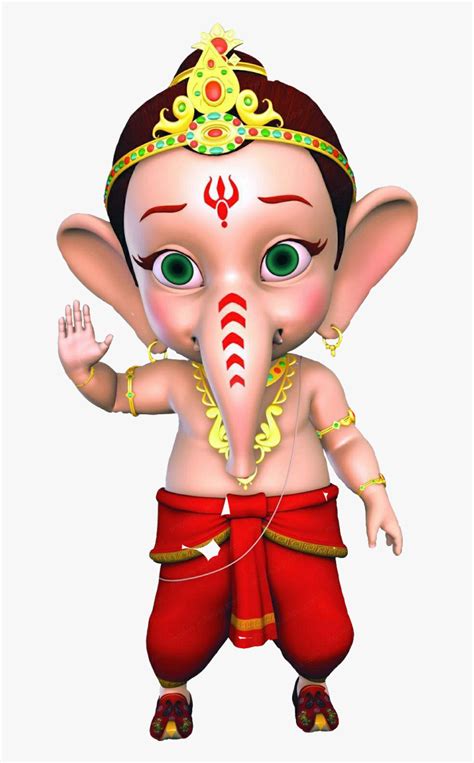 Animated  Bal Ganesh  Hd Png Download Transparent Png Image
