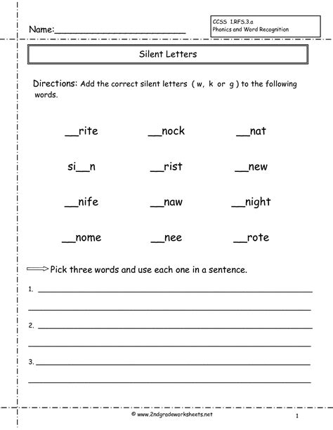 Second Grade Phonics Worksheets And Flashcards Free Printable Phonics