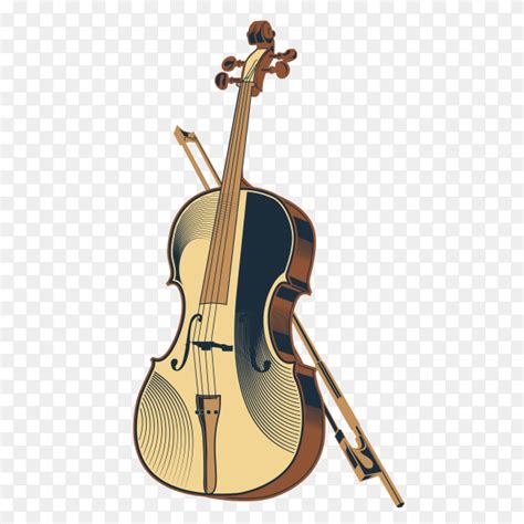 Vintage Vector Illustration Violin Classic On Transparent Png Similar Png