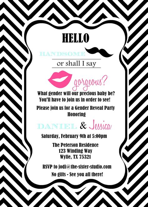 View Who Do You Invite To A Gender Reveal Party Png Us Invitation Template