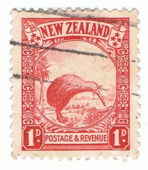 1d Stamp New Zealand Postage Stamp Design Vintage Stamps Postage