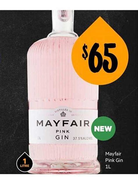 Mayfair Pink Gin L Offer At First Choice Liquor Catalogue Com Au