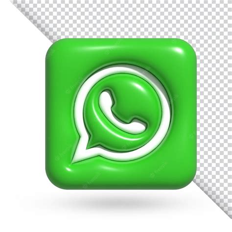 Premium Psd Whatsapp Social Media Icon 3d Rendering