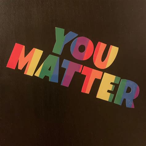 Rainbow You Matter Vinyl Decal Car Decal Car Sticker Etsy