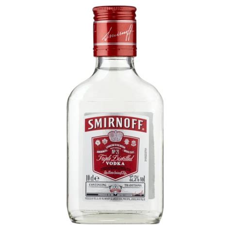 Smirnoff Red Vodka 10cl Alcohol And Booze
