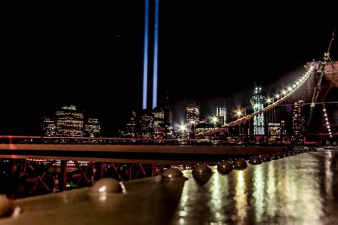 World Trade Center Memorial Lights Just Riding Downtown