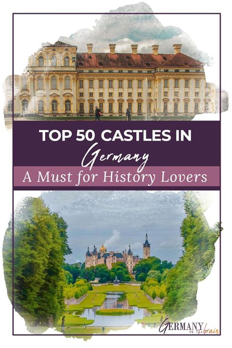 The Top 50 Castles In Germany And An Image Of A Castle With Trees