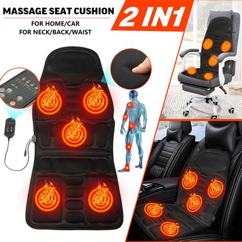 multifunctional car heated vibrating massage cushion massager heater warmer home sofa chair